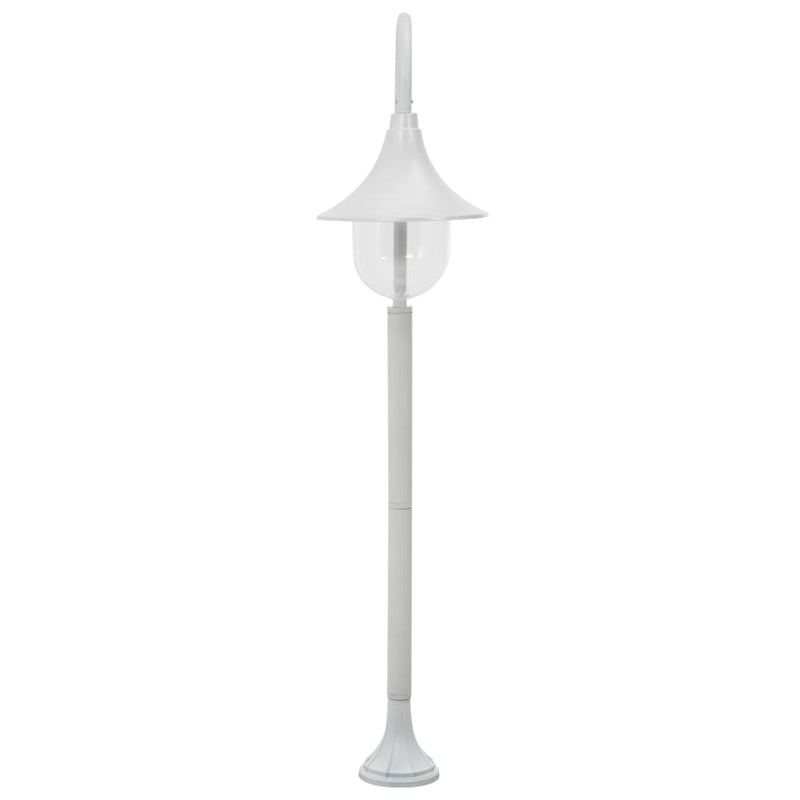 Dealsmate  Garden Post Light E27 120 cm Aluminium White