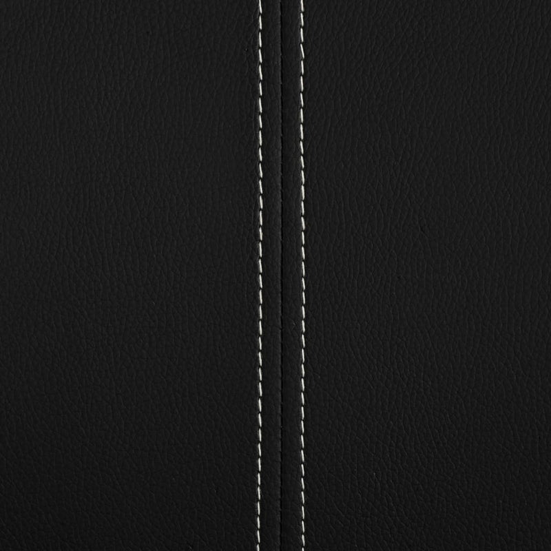 Dealsmate  Cantilever Dining Chairs 4 pcs Black Faux Leather