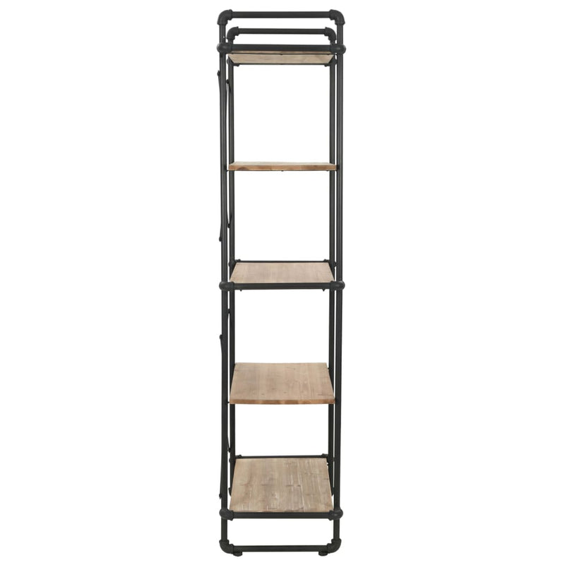 Dealsmate  Bookcase Solid Firwood and Steel 80x42x180 cm