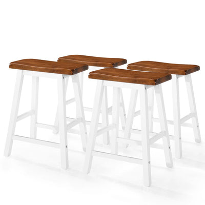 Dealsmate  Bar Table and Stool Set 5 Pieces Solid Wood