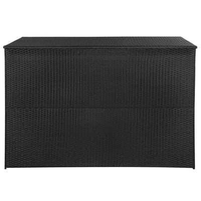 Dealsmate  Garden Storage Box Black 150x100x100 cm Poly Rattan