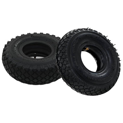 Dealsmate  2 Tyres 2 Inner Tubes 3.00-4 260x85 for Sack Truck Wheel Rubber