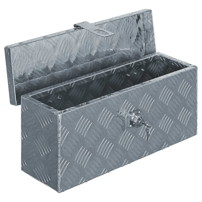 Dealsmate  Aluminium Box 48.5x14x20 cm Silver