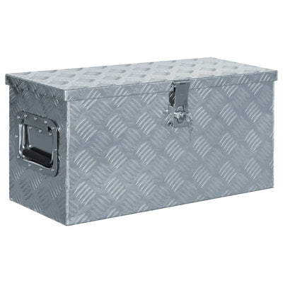 Dealsmate  Aluminium Box 61.5x26.5x30 cm Silver