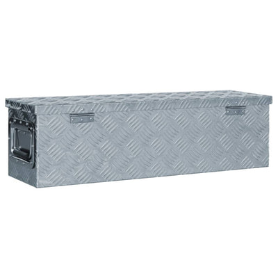 Dealsmate  Aluminium Box 80.5x22x22 cm Silver