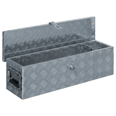 Dealsmate  Aluminium Box 80.5x22x22 cm Silver