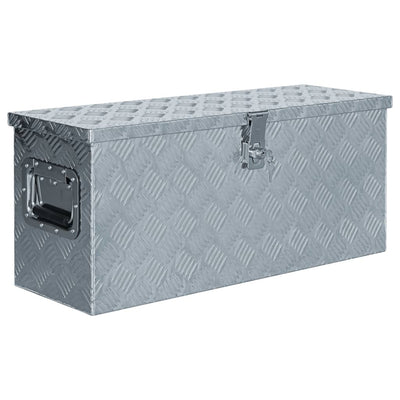 Dealsmate  Aluminium Box 76.5x26.5x33 cm Silver