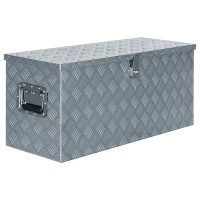 Dealsmate  Aluminium Box 90.5x35x40 cm Silver