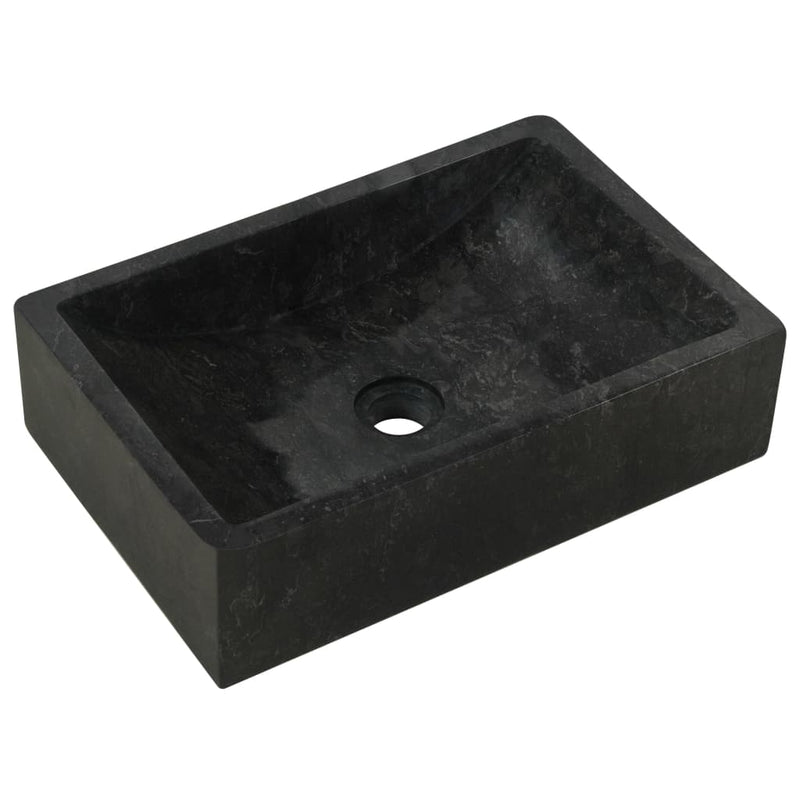 Dealsmate  Sink 45x30x12 cm Marble High Gloss Black