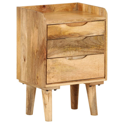 Dealsmate  Bedside Cabinet Solid Mango Wood 40x30x59.5 cm