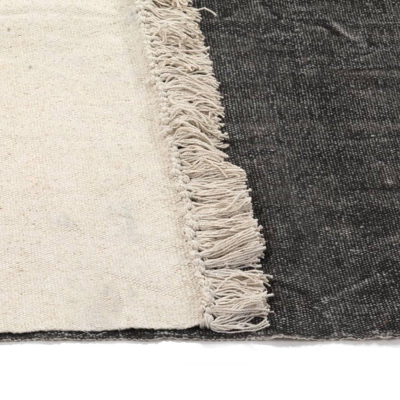 Dealsmate  Kilim Rug Cotton 160x230 cm Anthracite