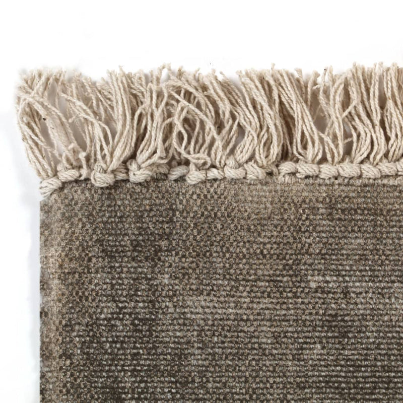 Dealsmate  Kilim Rug Cotton 120x180 cm Taupe