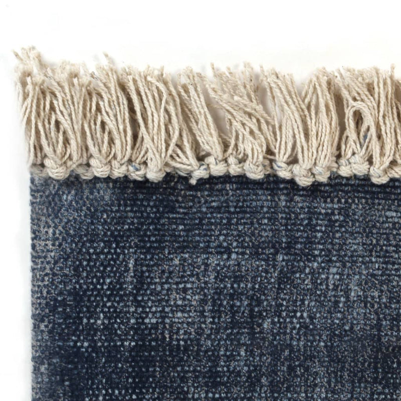 Dealsmate  Kilim Rug Cotton 120x180 cm Blue