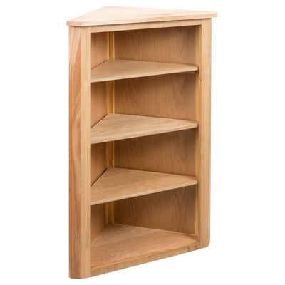Dealsmate  Corner Shelf 59x36x100 cm Solid Oak Wood