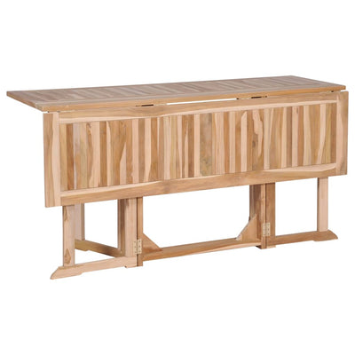 Dealsmate  Folding Butterfly Garden Table 150x90x75 cm Solid Teak Wood