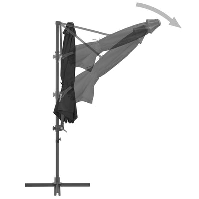 Dealsmate  Cantilever Umbrella with Steel Pole Anthracite 300 cm