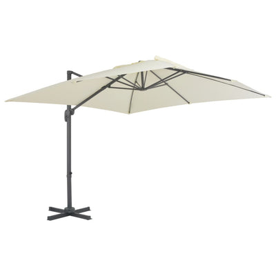 Dealsmate  Cantilever Umbrella with Aluminium Pole 300x300 cm Sand