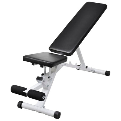 Dealsmate  Workout Bench with Barbell and Dumbbell Set 60.5 kg