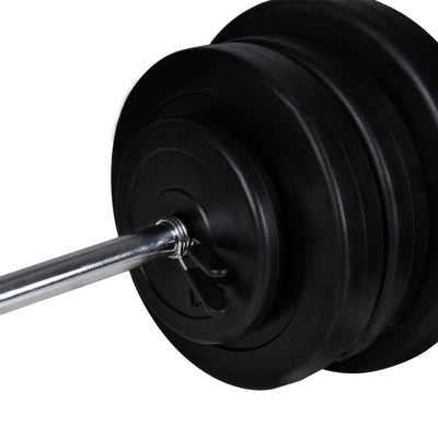 Dealsmate  Power Tower with Barbell and Dumbbell Set 60.5 kg
