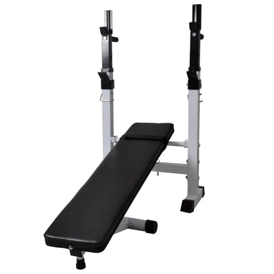 Dealsmate  Workout Bench with Weight Rack Barbell and Dumbbell Set 60.5kg