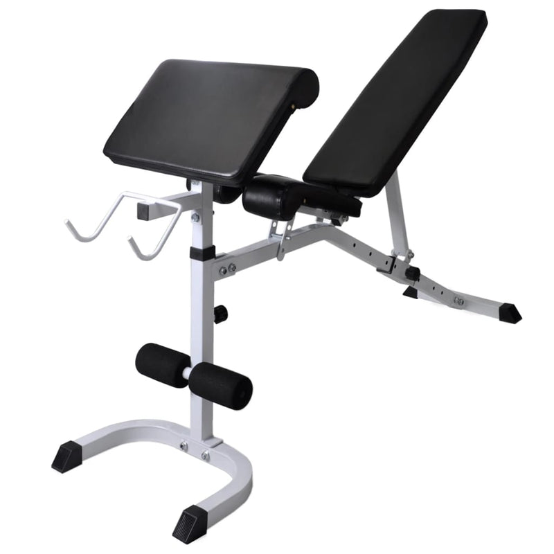 Dealsmate  Workout Bench with Weight Rack&Barbell and Dumbbell Set 90 kg