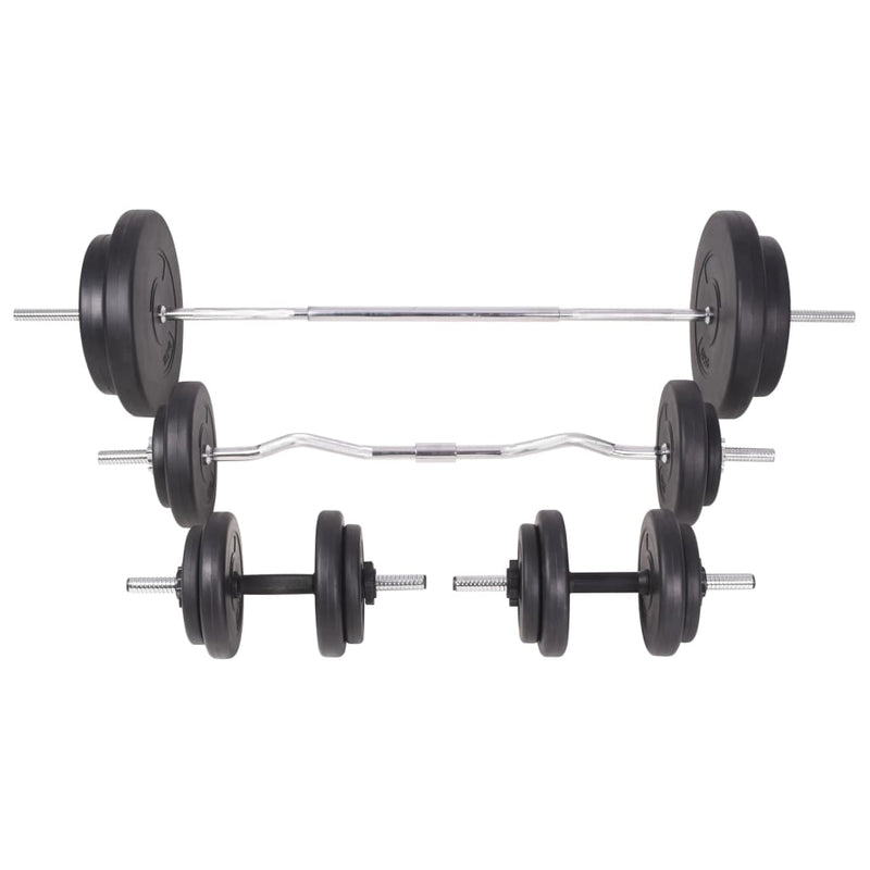 Dealsmate  Weight Bench with Weight Rack&Barbell and Dumbbell Set 90 kg