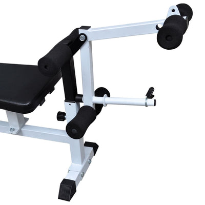 Dealsmate  Weight Bench with Weight Rack&Barbell and Dumbbell Set 120 kg
