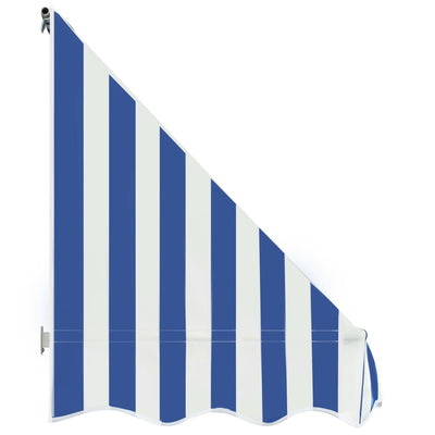 Dealsmate  Bistro Awning 200x120 cm Blue and White