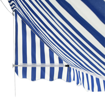 Dealsmate  Bistro Awning 350x120 cm Blue and White