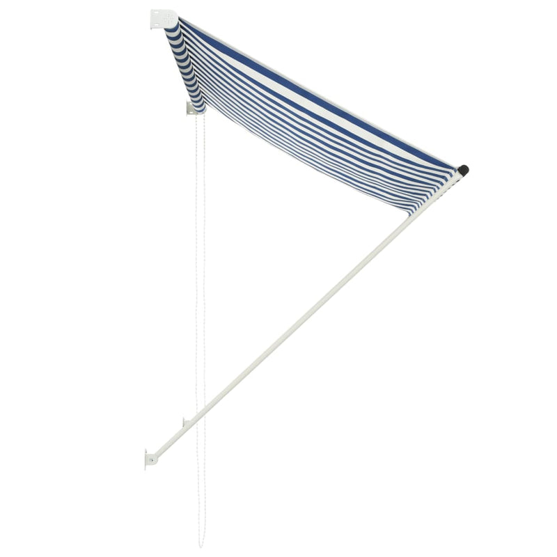 Dealsmate  Retractable Awning 150x150 cm Blue and White