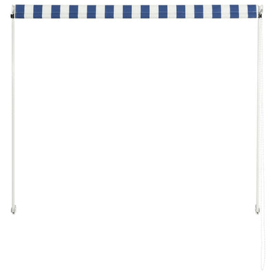 Dealsmate  Retractable Awning 150x150 cm Blue and White