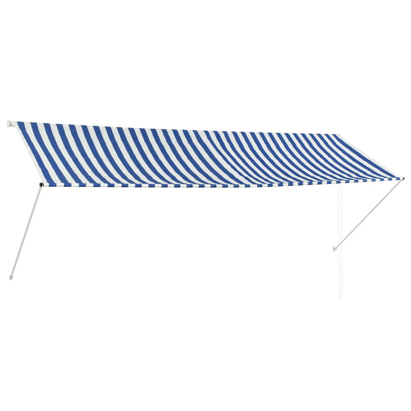 Dealsmate  Retractable Awning 350x150 cm Blue and White