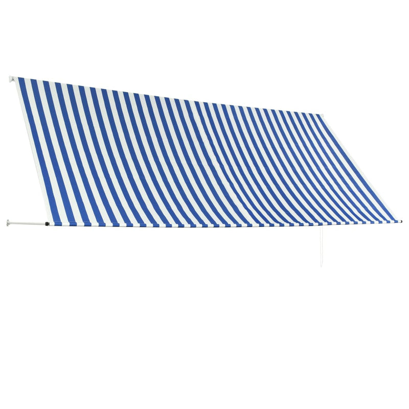 Dealsmate  Retractable Awning 350x150 cm Blue and White