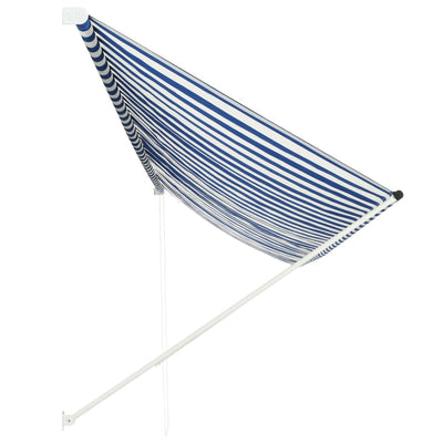 Dealsmate  Retractable Awning 400x150 cm Blue and White