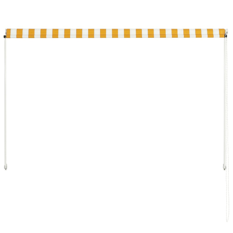 Dealsmate  Retractable Awning 200x150 cm Yellow and White