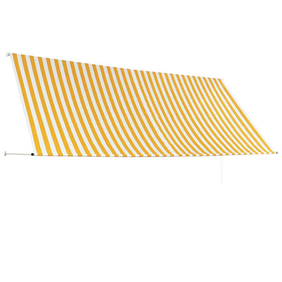Dealsmate  Retractable Awning 350x150 cm Yellow and White
