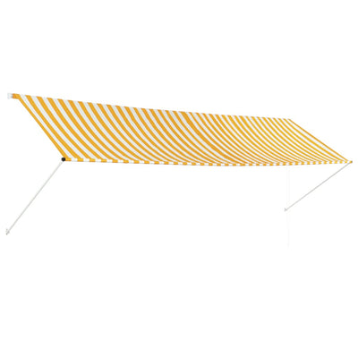 Dealsmate  Retractable Awning 400x150 cm Yellow and White