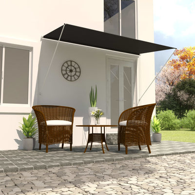 Dealsmate  Retractable Awning 350x150 cm Anthracite