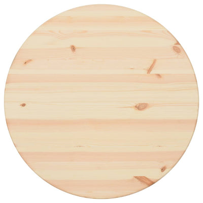 Dealsmate  Table Top Natural Pinewood Round 25 mm 70 cm