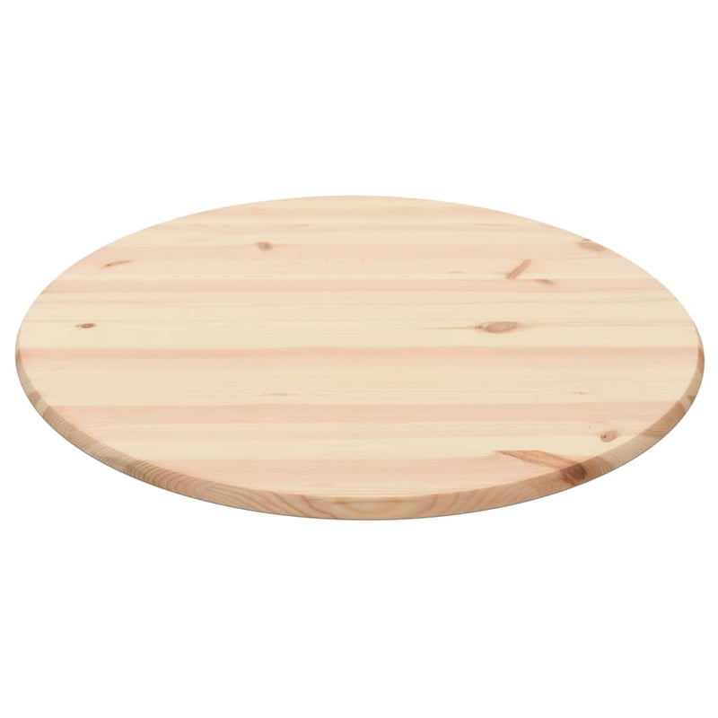Dealsmate  Table Top Natural Pinewood Round 25 mm 90 cm