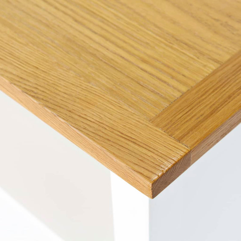 Dealsmate  3-Tier Bookcase 72x22.5x82 cm Solid Oak Wood