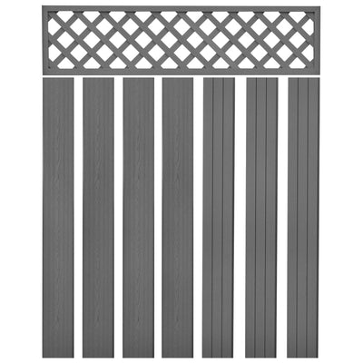 Dealsmate  Replacement Fence Boards WPC 7 pcs 170 cm Grey