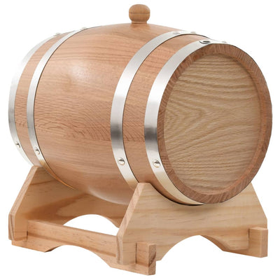 Dealsmate  Wine Barrel with Tap Solid Oak Wood 6 L