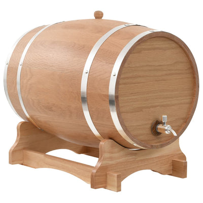 Dealsmate  Wine Barrel with Tap Solid Oak Wood 35 L