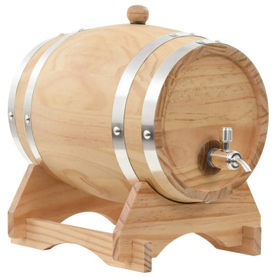 Dealsmate  Wine Barrel with Tap Solid Pinewood 6 L