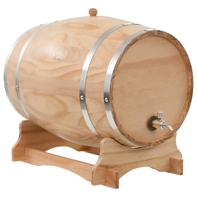Dealsmate  Wine Barrel with Tap Solid Pinewood 35 L
