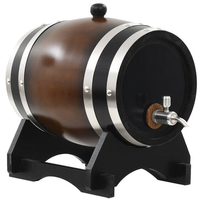 Dealsmate  Wine Barrel with Tap Solid Pinewood 12 L
