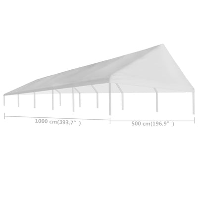 Dealsmate  Party Tent Roof 5 x 10 m White