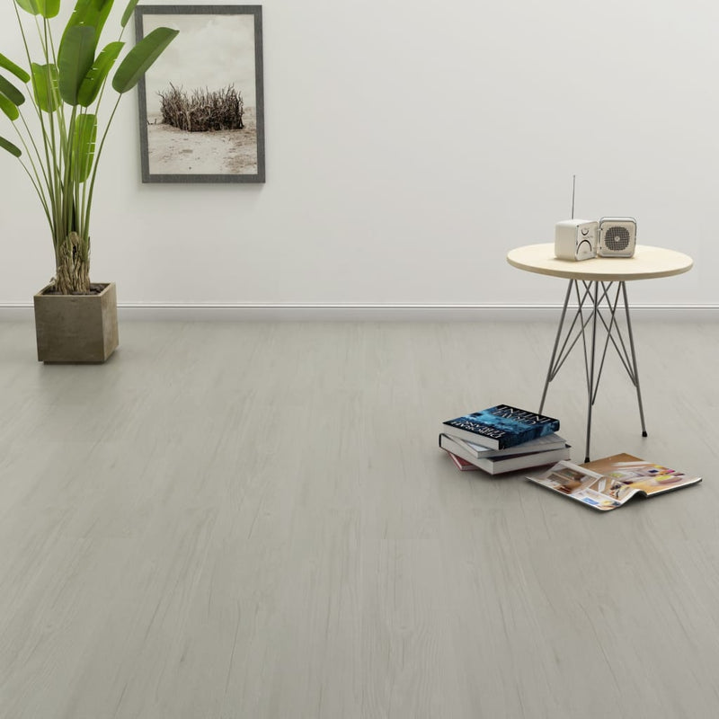 Dealsmate  Self-adhesive Flooring Planks 4.46 m² 3 mm PVC Light Grey