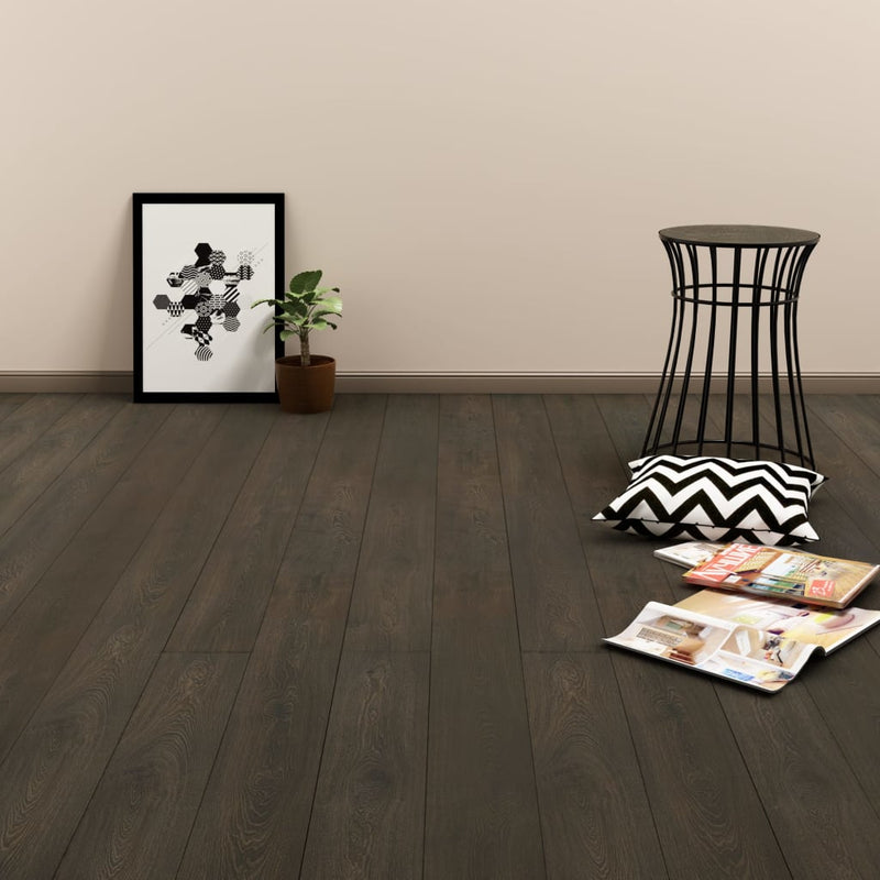 Dealsmate  Click Floor 3.51 m² 4 mm PVC Dark Brown